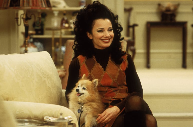 Fran Drescher en su carismático personaje de la nana Fine en "La niñera".