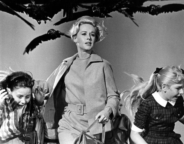 Tippi Hedren en "Los pájaros" ("The Birds", 1962), de Alfred Hitchcock.