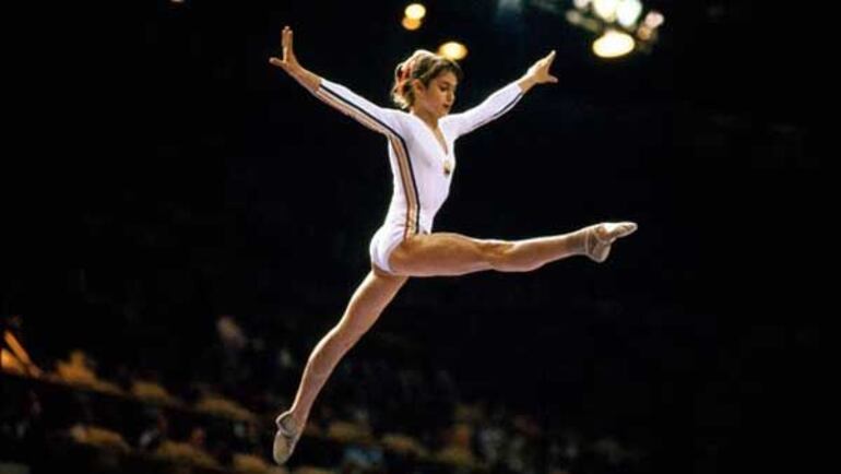 Nadia Comaneci, gimnasta. (archivo)