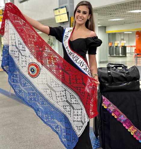 Milagros Walther viajó a Egipto con el sueño de traer a Paraguaya la corona de Miss Intercontinental 2023.