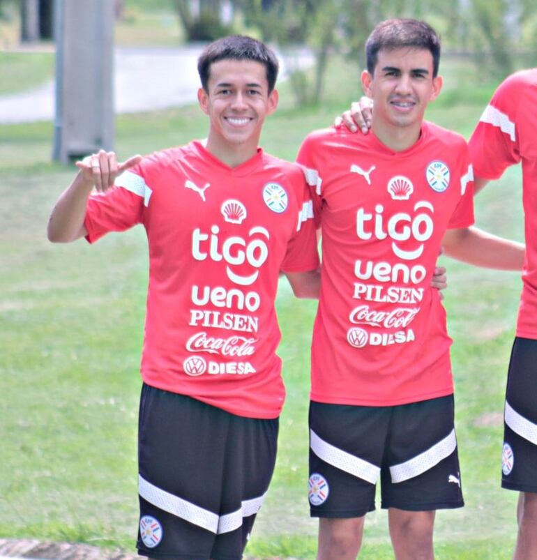 Matías Segovia y Romeo Beníez, dos bajas en la Albirroja Sub 23.