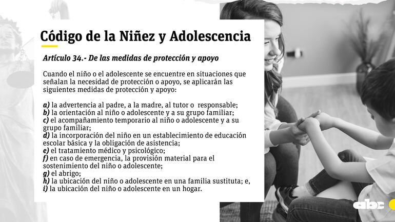 Artículo 34 del Código de la Niñez y Adolescencia..