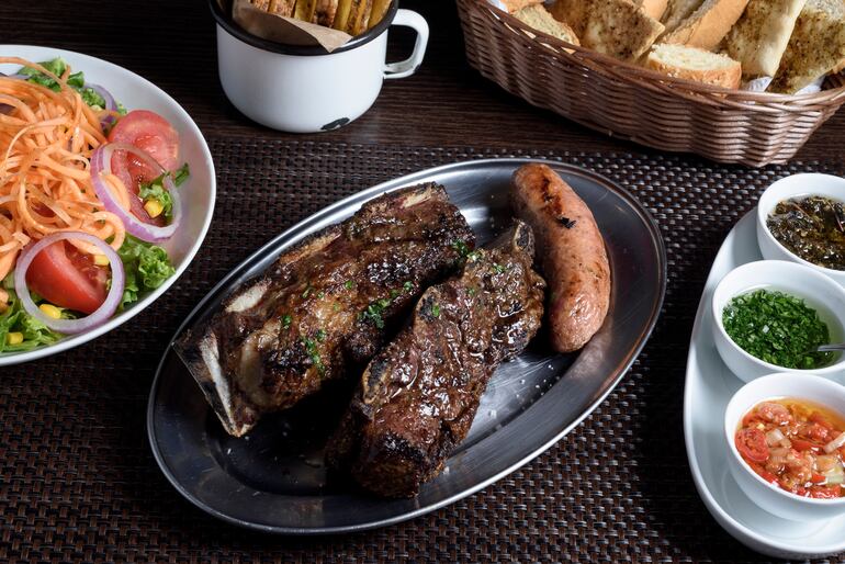 Parrilladas, carne en Buenos Aires, Argentina.