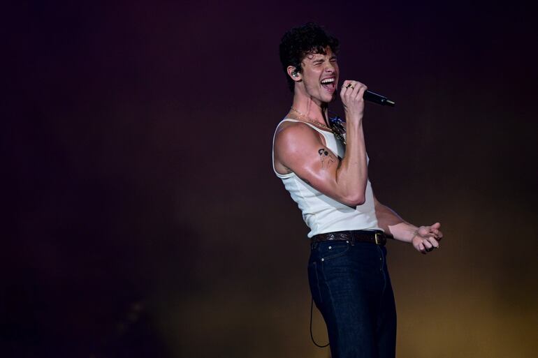 El cantante canadiense Shawn Mendes durante su presentación en el festival Rock in Rio, el domingo en Río de Janeiro.