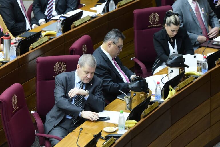 Antonio Barrios, Gustavo Leite y Lizarella Valiente.