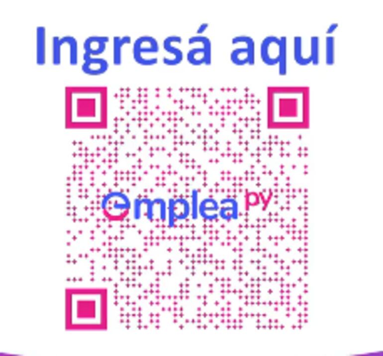 QR para acceder a la feria de empleos del Ministerio de Trabajo.