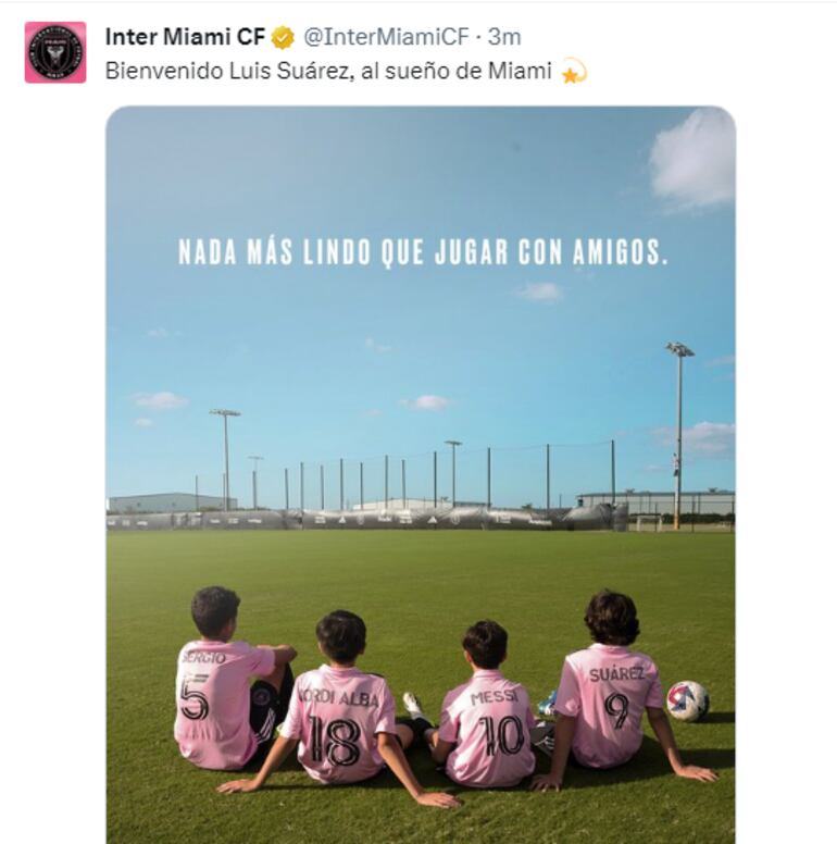 Inter Miami, vía twitter.