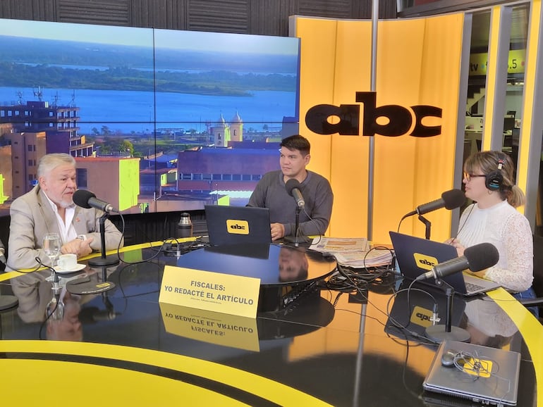 El presidente de IPS, Jorge Brítez en los estudios de ABC Cardinal.