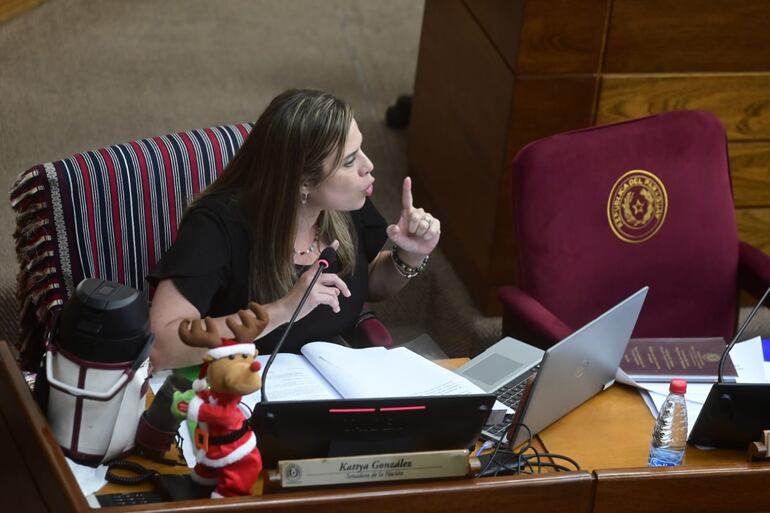 Kattya González, senadora del PEN.