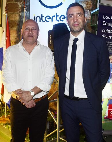 Lucas Duarte, director de Intertek, y el embajador británico en Paraguay, Ramin Navai.