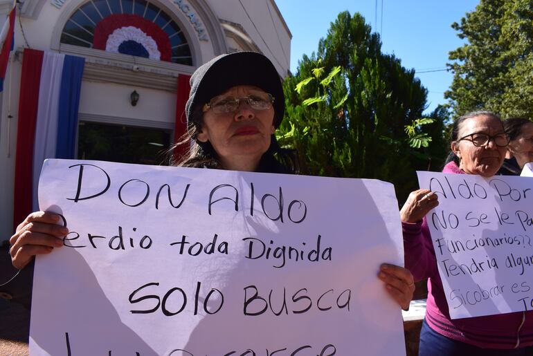 Mirta Fariña, manifestante.