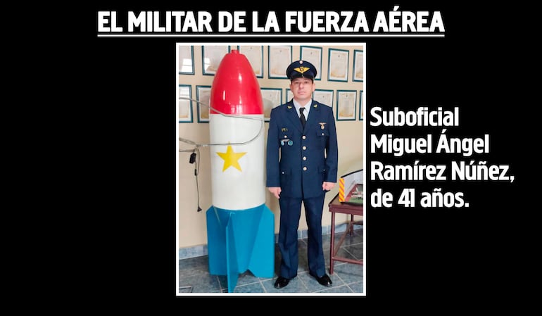 Suboficial de la Fuerza Aérea Miguel Ángel Ramírez Núñez, intervenido por la Senad y la Fiscalía en Limpio.