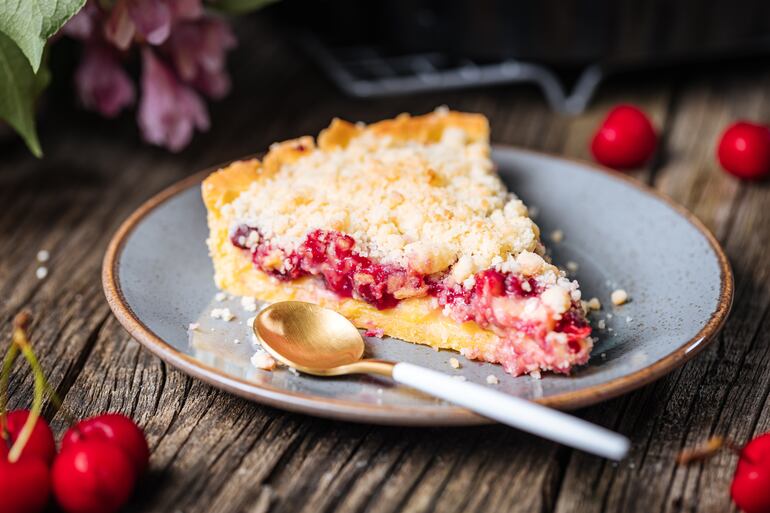 Torta de cerezas.