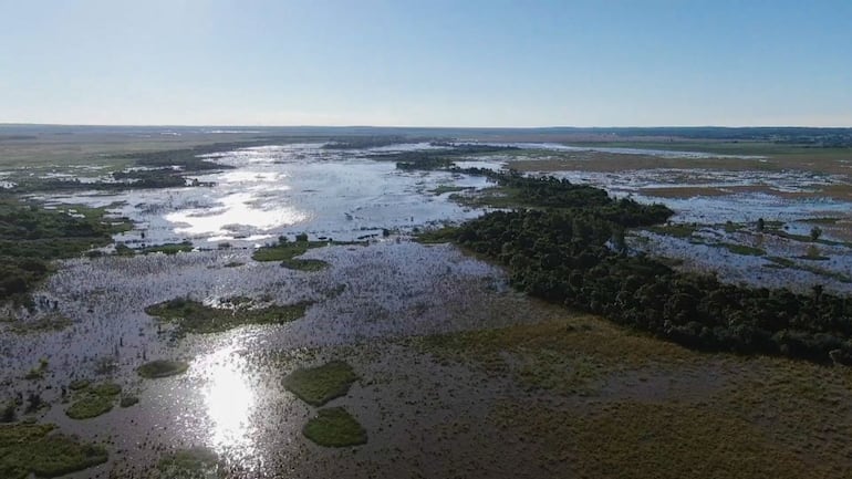 Así se ve la zona donde se pretendía hacer un vertedero en Arroyos y Esteros.