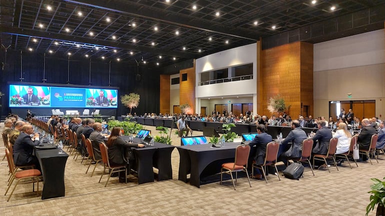 Sesión especial de ayer de Gafilat que se realizó en el Centro de Convenciones de la Conmebol.