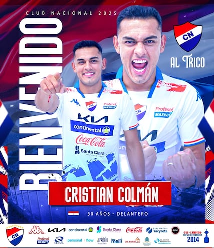 Cristian Colmán vuelve a Nacional