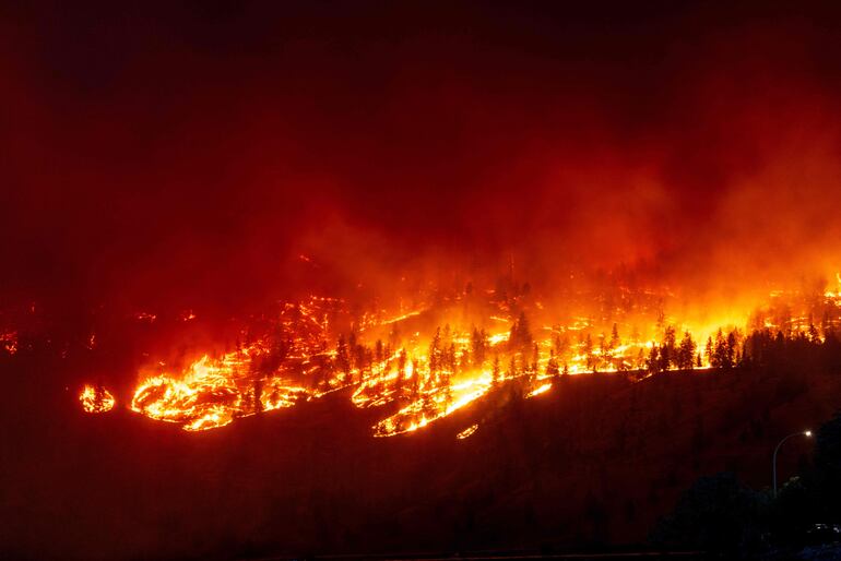 Incendios forestales en Canadá.