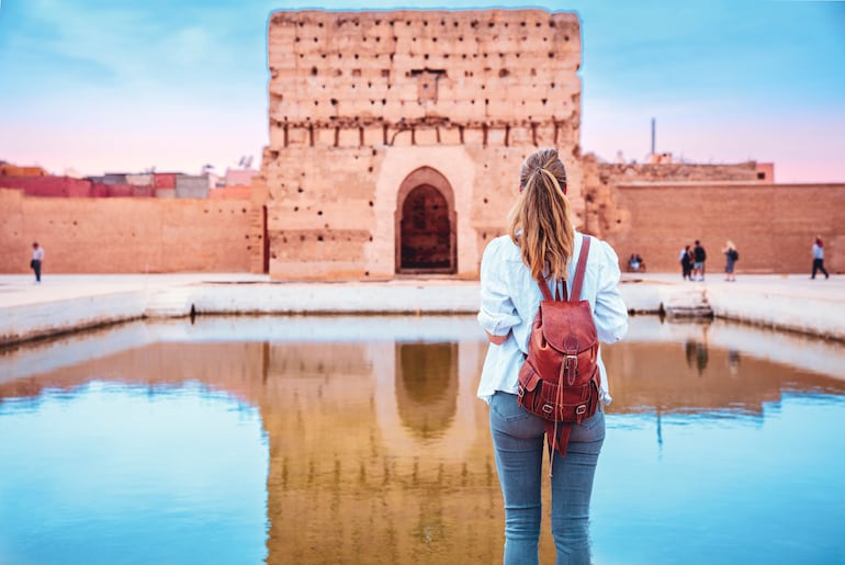 Palacio Badi en Marrakesh, Marruecos.