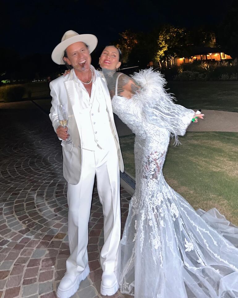 Los recién casados, Coti Sorokin y Candelaria Tinelli. (Instagram/Zacarías Guedes)