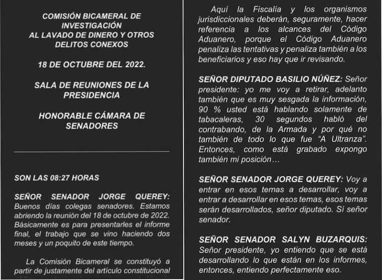 Supuestas actas mostradas por "Bachi" con las que justifica su desconocimiento del caso de "Lalo" Gómes.