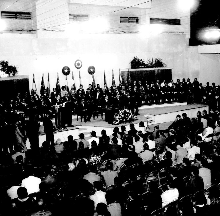 Mensaje de Juan Ramón Chaves en la Casa de los Colorados.