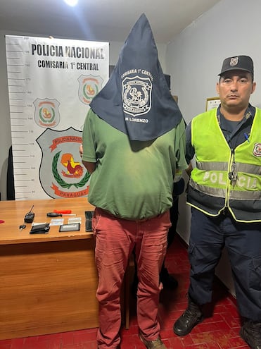 Presunto tortolero detenido tras denuncia por intento de hurto en San Lorenzo.