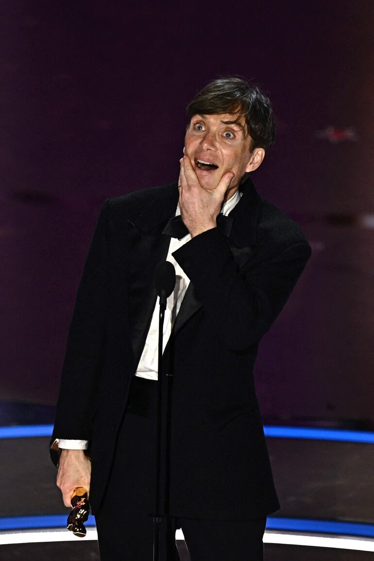 Cillian Murphy expresa su emoción tras coronarse como el Mejor Actor en la edición número 96 de los premios Óscar.