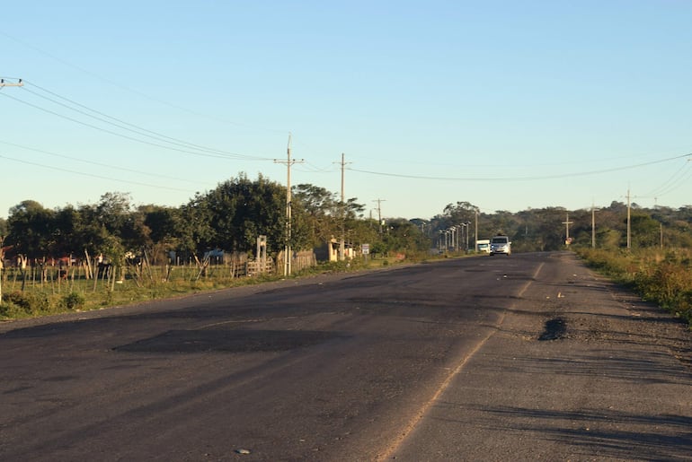 El bacheo es de mala calidad en la circunvalación de Paraguarí.