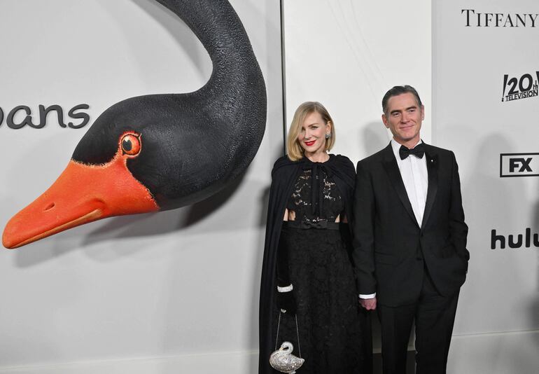 Naomi Watts y Billy Crudup en la premier de "Feud: Capote vs. The Swans" en el Museo de Arte Moderno de Nueva York. (ANGELA WEISS / AFP)