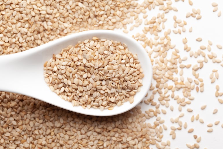 Las semillas de sésamo son eficaces para disminuir el colesterol.