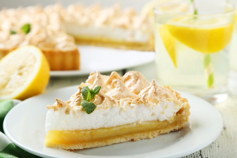 Lemon pie sin azúcar.