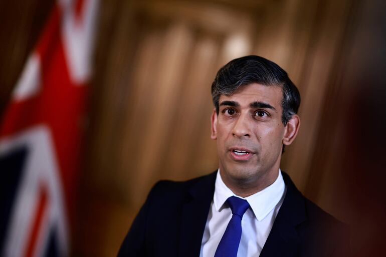 Rishi Sunak, primer ministro británico.