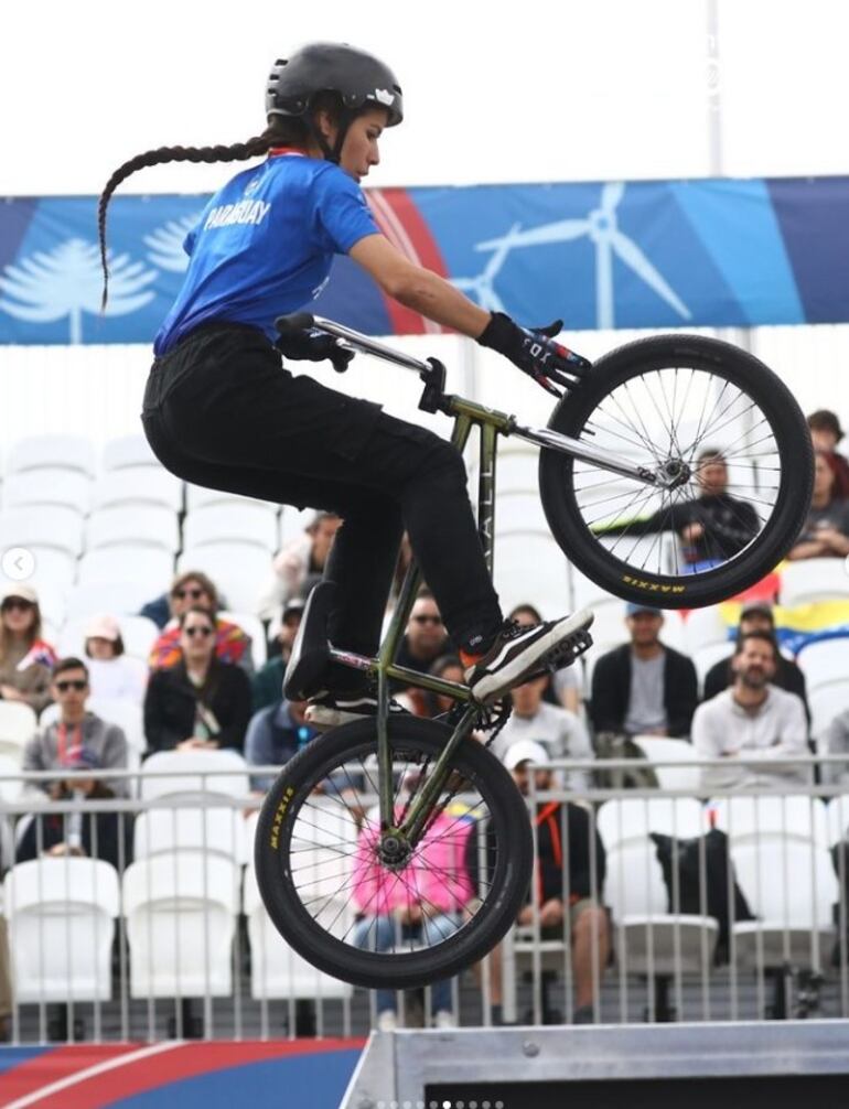 La ciclista paraguaya Patricia Marín (26 años) cerró su entre las ocho mejores de América.