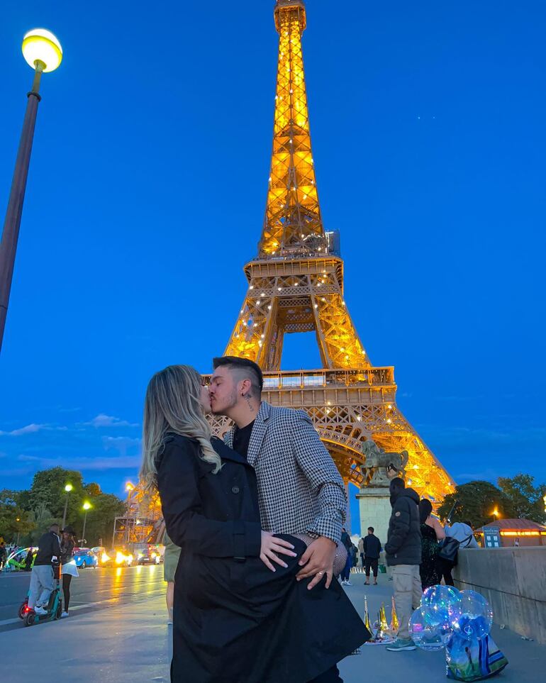 Marilina Bogado y Will Fretes hace poquito estuvieron derrochando amor por París. (Instagram/Will Fretes)