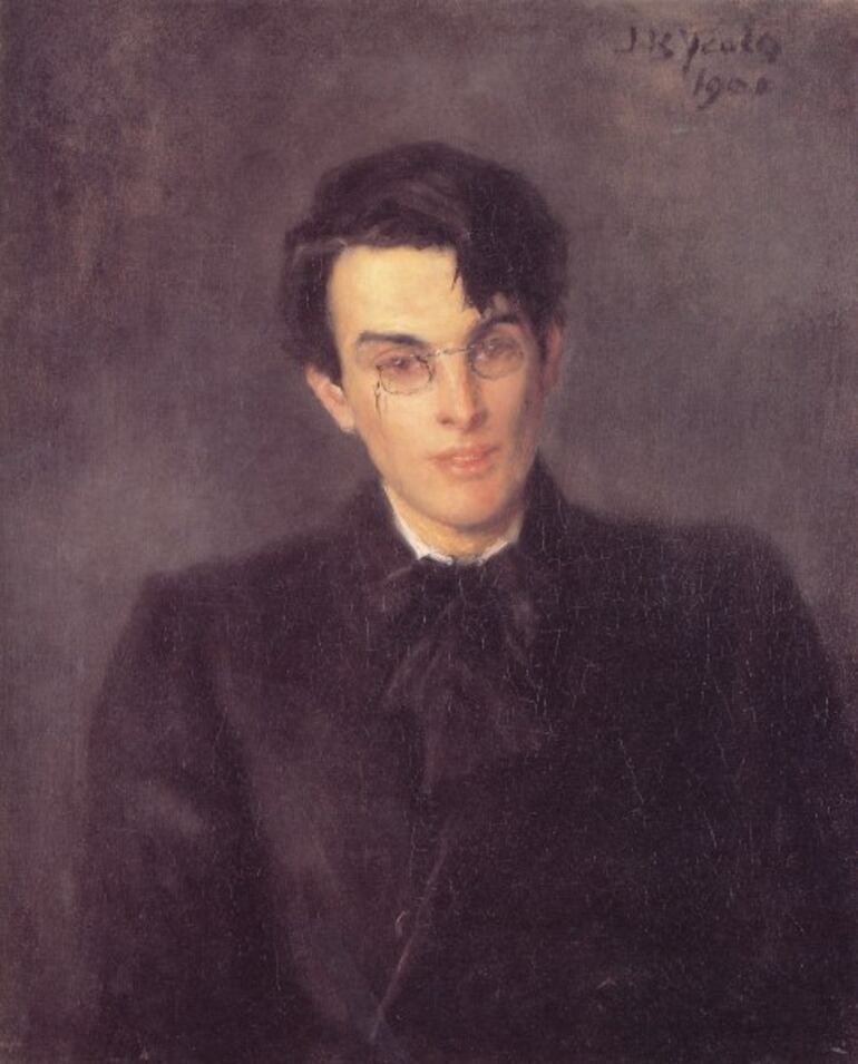 Retrato de William Butler Yeats por John Butler Yeats, año 1900.