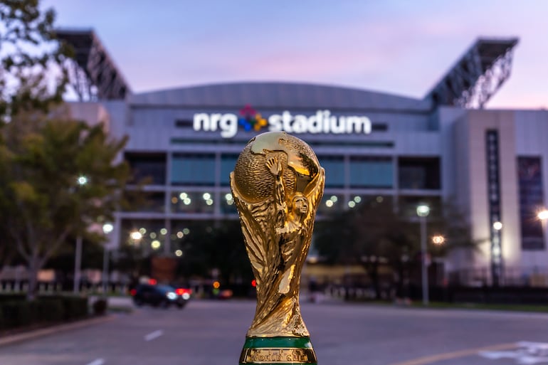 Estadio de NRG en Houston, Texas, una de las sedes de la Copa Mundial de Fútbol FIFA 2026.