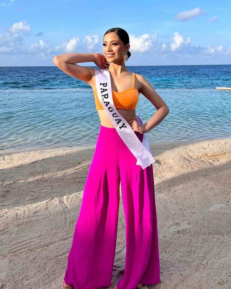 Soledad Ríos Mendoza está participando en la isla caribeña de las actividades previas a la gala final del 30 de setiembre. 
(Instagram/Soledad Ríos Mendoza)