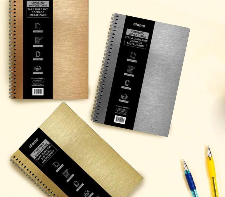 Los cuadernos de Alamo cuentan con papel de alta calidad, suave, resistente y perfecto para cualquier tipo de tinta.