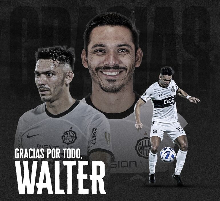 Walter González dejó de ser jugador de Olimpia.