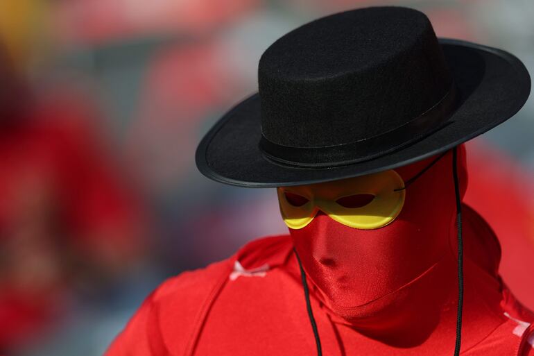 Un simpatizante de España en la previa de la final de la Eurocopa 2024 en el estadio Olímpico de Berlín. 