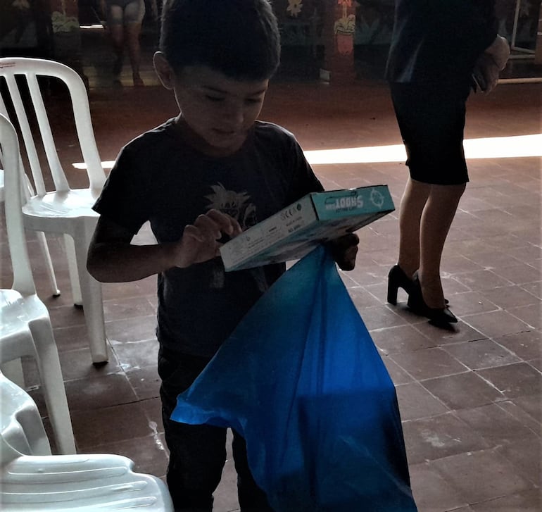 Niños del Centro Carita Feliz de Encarnación.