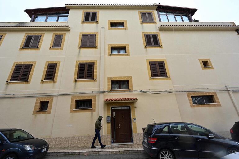 La casa familiar del capo mafioso Matteo Messina Denaro en Castelvetrano. 