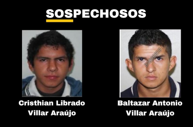 Los hermanos que están siendo buscados como sospechosos en el crimen del mecánico.