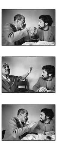 Luis Buñuel y Jean-Claude Carrière en Toledo, España, 1969.