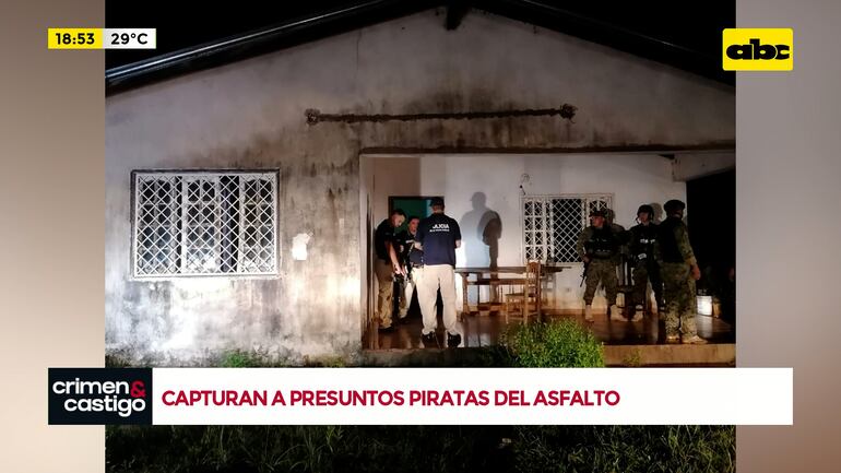 Video: Capturan a presuntos piratas del asfalto que estarían involucrados en atraco a camión en Carayaó