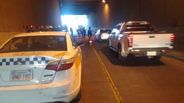 accidente túnel Ñu Guasú Asunción