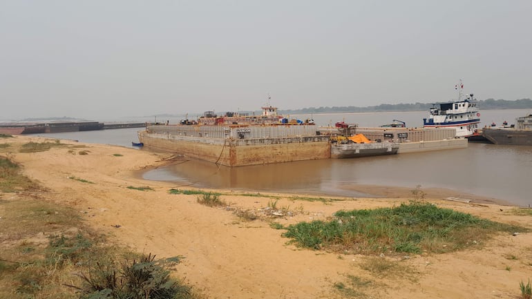 La bajante del río Paraguay sigue siendo crítica.