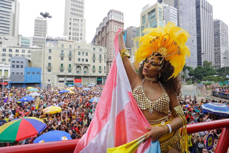 Carnaval en Sao Paulo, Brasil.