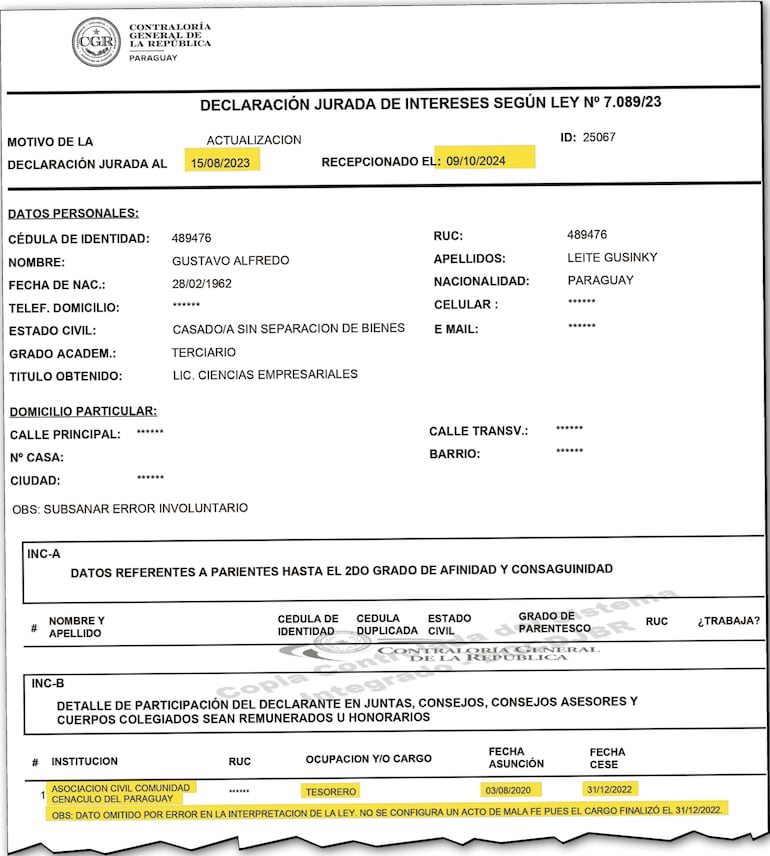 DD.JJ. de intereses corregida por Gustavo Leite.