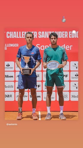 Daniel Vallejo (d), eliminado del Challenger de Punta del Este.